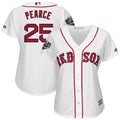 Custom Fan-Made Res Sox Steve Pearce Style #25 White 2018 Baseball Jersey