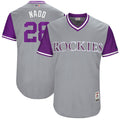 Custom Fan-Made Nolan Arenado Nado Colorado Rockies #28 Grey 2017 Baseball Jersey