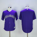Custom Fan-Made Purple Colorado Rockies Baseball Jersey Colorado Rockies Purple Baseball Jersey