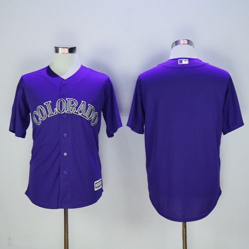 Custom Fan-Made Purple Colorado Rockies Baseball Jersey Colorado Rockies Purple Baseball Jersey