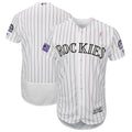 Custom Fan-Made White 2018 Colorado Rockies Baseball Jersey Colorado Rockies White 2018 Baseball Jersey