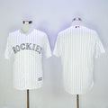 Custom Fan-Made White Colorado Rockies Baseball Jersey Colorado Rockies White Baseball Jersey