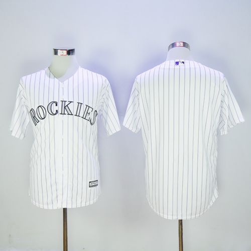 Custom Fan-Made White Colorado Rockies Baseball Jersey Colorado Rockies White Baseball Jersey