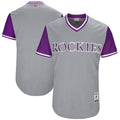 Custom Fan-Made Gray 2017 Colorado Rockies Baseball Jersey Colorado Rockies Grey 2017 Baseball Jersey