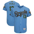 Custom Fan-Made Salvador Perez Kansas City Royals #13 Blue 2018 Baseball Jersey