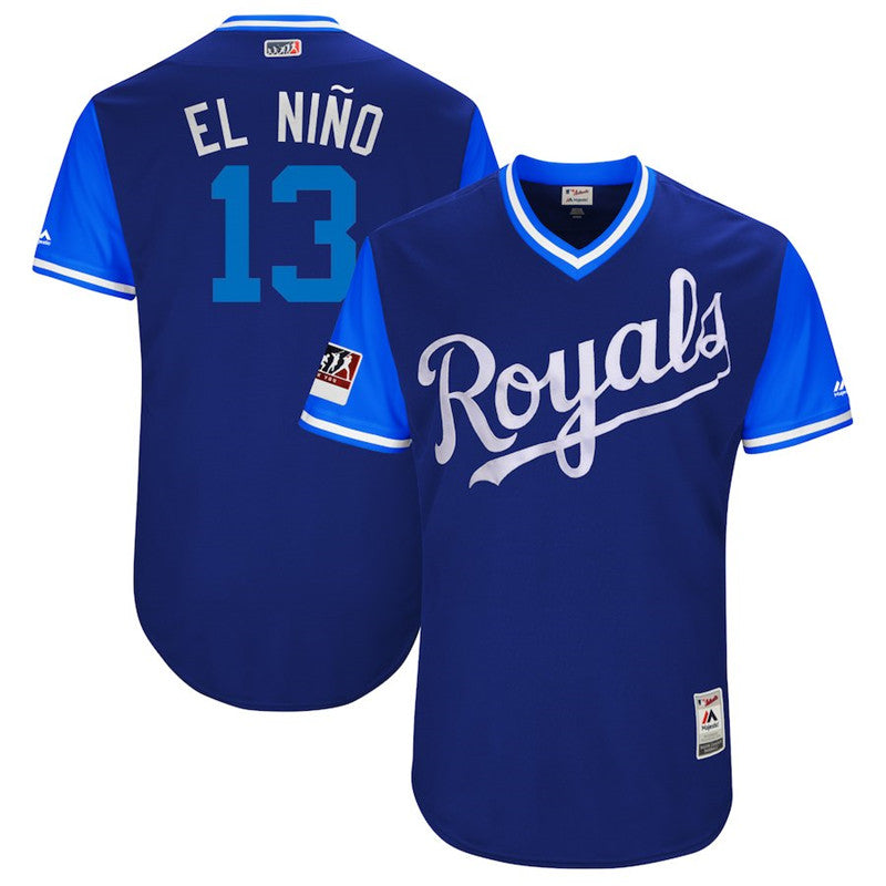 Custom Fan-Made Salvador Perez El Nino Kansas City Royals #13 2018 Baseball Jersey
