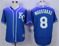 Custom Fan-Made Mike Moustakas Kansas City Royals #8 Baseball Jersey