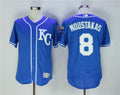 Custom Fan-Made Mike Moustakas Kansas City Royals #8 Baseball Jersey