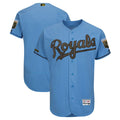 Custom Fan-Made Blue 2018 Kansas City Royals Baseball Jersey Kansas City Royals Blue 2018 Baseball Jersey