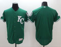 Custom Fan-Made Celtic Green Kansas City Royals Baseball Jersey Kansas City Royals Green Baseball Jersey