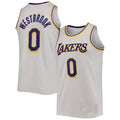 LA.Lakers #0 Russell Westbrook 2021-22 Swingman Jersey White Stitched American Basketball Jersey