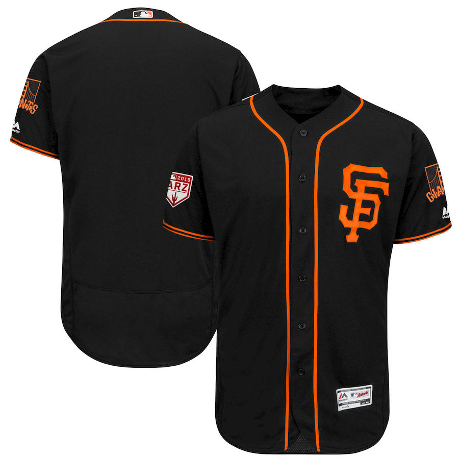Custom Fan-Made Spring Training Black 2019 San Francisco Giants Baseball Jersey San Francisco Giants Black 2019 Baseball Jersey