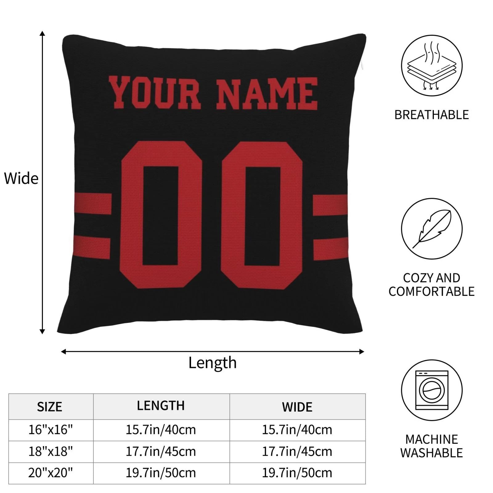 Custom football jersey close up | GameDay Jerseys