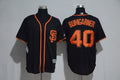 Custom Fan-Made Madison Bumgarner San Francisco Giants #40 Black Baseball Jersey