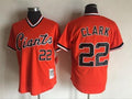 Custom Fan-Made Clark San Francisco Giants #22 Throwback Baseball Jersey