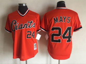 Custom Fan-Made Willie Mays San Francisco Giants #24 Throwback Baseball Jersey