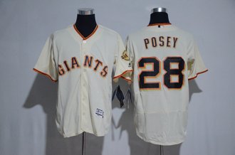 Custom Fan-Made Buster Posey San Francisco Giants #28 Baseball Jersey
