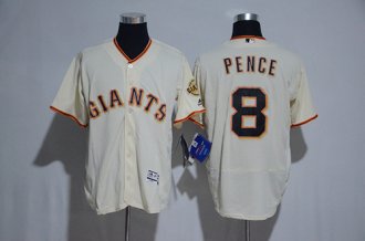 Custom Fan-Made Hunter Pence San Francisco Giants #8 Baseball Jersey
