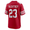 SF.49ers #23 Christian McCaffrey Scarlet Game Player Jersey Stitched American Football Jersey