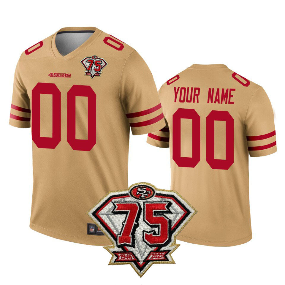 Custom gold football jersey | GameDay Jerseys