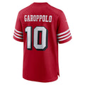 SF.49ers #10 Jimmy Garoppolo Scarlet Alternate Game Player Jersey Stitched American Football Jersey