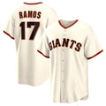 San Francisco Giants #17 Heliot Ramos Home Replica Jersey - Cream Stitched Baseball Jersey