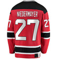 NJ.Devils #27 Scott Niedermayer Fanatics Branded Premier Breakaway Retired Player Jersey Red Stitched American Hockey Jerseys