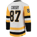 P.Penguins #87 Sidney Crosby Away Captain Patch Primegreen Authentic Pro Player Jersey White Stitched American Hockey Jerseys