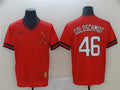 Custom Fan-Made Paul Goldschmidt St. Louis Cardinals #46 Red Throwback Baseball Jersey