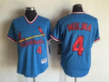 Custom Fan-Made Yadier Molina St. Louis Cardinals #4 Throwback Baseball Jersey
