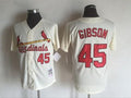 Custom Fan-Made Bob Gibson St. Louis Cardinals #45 Throwback Baseball Jersey