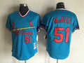 Custom Fan-Made Willie McGee St. Louis Cardinals #51 Throwback Baseball Jersey