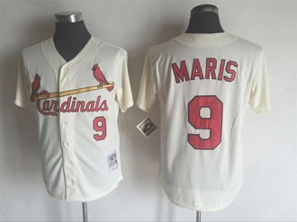 Custom Fan-Made Roger Maris St. Louis Cardinals #9 Throwback Baseball Jersey