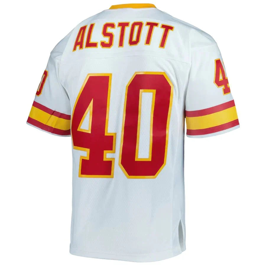 TB.Buccaneers #40 Mike Alstott White 1996 Legacy Replica Jersey Stitched American Football Jerseys