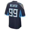 T.Titans #99 Rashad Weaver Navy Game Jersey Stitched American Football Jerseys