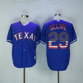 Custom Fan-Made Adrian Beltre USA Flag Texas Rangers #29 Baseball Jersey