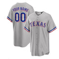 Custom Gray TEX Baseball Shirt Top