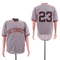 Custom Fan-Made Kirk Gibson BP Detroit Tigers #23 Grey Baseball Jersey
