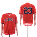 Custom Fan-Made Kirk Gibson Detroit Tigers #23 Orange Throwback Baseball Jersey