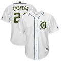 Custom Fan-Made Miguel Cabrera Detroit Tigers #24 White 2018 Baseball Jersey