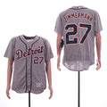 Custom Fan-Made Jordan Zimmermann Detroit Tigers #27 Grey Baseball Jersey