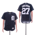 Custom Fan-Made Jordan Zimmermann Detroit Tigers #27 Navy Baseball Jersey