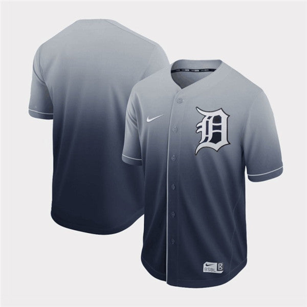 Custom Fan-Made Gray Detroit Tigers Baseball Jersey Detroit Tigers Grey Baseball Jersey