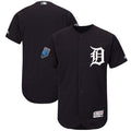 Custom Fan-Made Spring Training Navy 2018 Detroit Tigers Baseball Jersey Detroit Tigers Navy 2018 Baseball Jersey