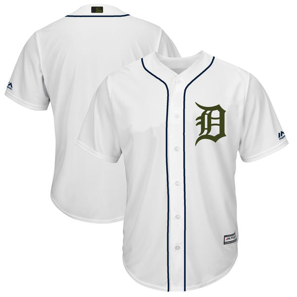 Custom Fan-Made White 2018 Detroit Tigers Baseball Jersey Detroit Tigers White 2018 Baseball Jersey
