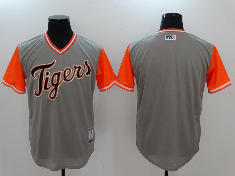 Custom Fan-Made Gray 2017 Detroit Tigers Baseball Jersey Detroit Tigers Grey 2017 Baseball Jersey