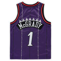 T.Raptors #1 Tracy McGrady Mitchell & Ness Preschool Hardwood Classics Throwback Team Jersey Purple Stitched American Basketball Jersey