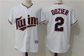 Custom Fan-Made Brian Dozier Minnesota Twins #2 White Baseball Jersey