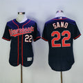 Custom Fan-Made Miguel Sano Minnesota Twins #22 Navy Baseball Jersey
