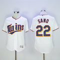 Custom Fan-Made Miguel Sano Minnesota Twins #22 White Baseball Jersey